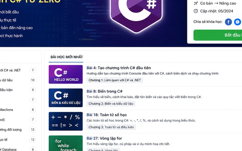 Bài 30: Mảng hai chiều