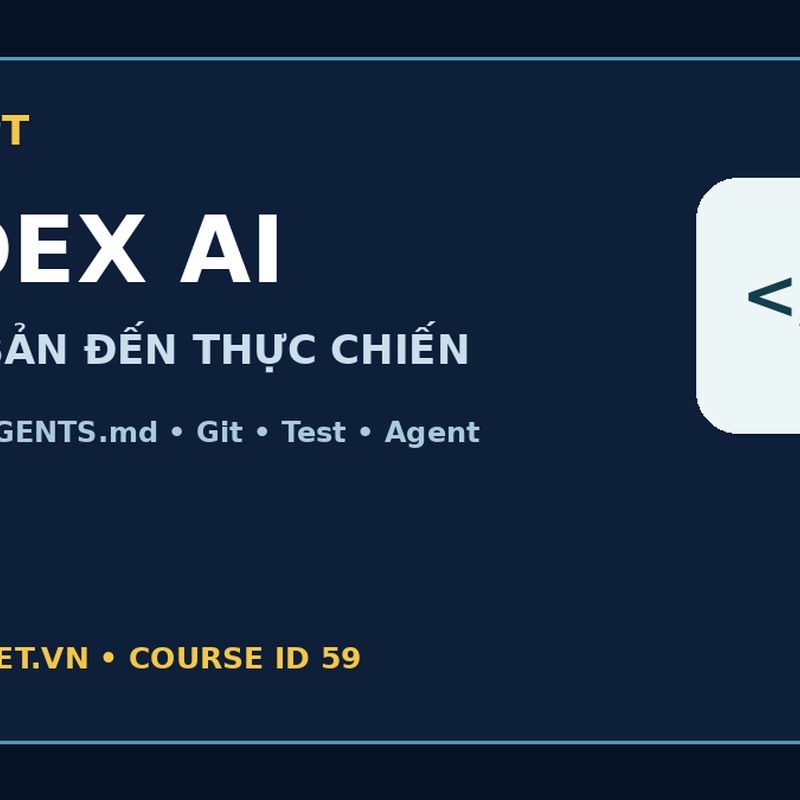 Ảnh khóa học AiChatGPT CODEX AI từ căn bản đến thực chiến